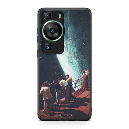 Θήκη Huawei P60 Surreal View από τη Smartfits με σχέδιο στο πίσω μέρος και μαύρο περίβλημα | Huawei P60 Surreal View Case with Colorful Back and Black Bezels