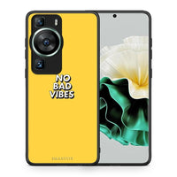 Thumbnail for Θήκη Huawei P60 Text Vibes από τη Smartfits με σχέδιο στο πίσω μέρος και μαύρο περίβλημα | Huawei P60 Text Vibes Case with Colorful Back and Black Bezels