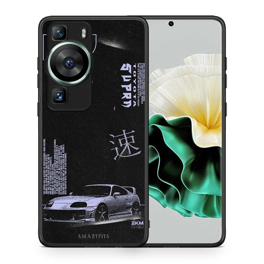 Θήκη Huawei P60 Tokyo Drift από τη Smartfits με σχέδιο στο πίσω μέρος και μαύρο περίβλημα | Huawei P60 Tokyo Drift Case with Colorful Back and Black Bezels