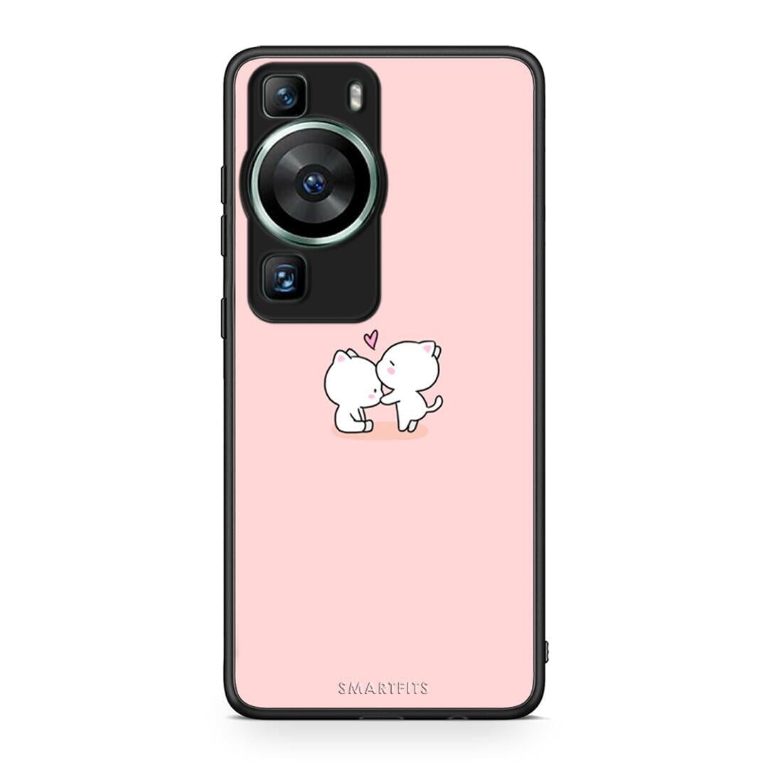 Θήκη Huawei P60 Valentine Love από τη Smartfits με σχέδιο στο πίσω μέρος και μαύρο περίβλημα | Huawei P60 Valentine Love Case with Colorful Back and Black Bezels