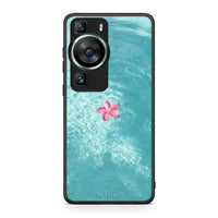 Thumbnail for Θήκη Huawei P60 Water Flower από τη Smartfits με σχέδιο στο πίσω μέρος και μαύρο περίβλημα | Huawei P60 Water Flower Case with Colorful Back and Black Bezels