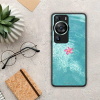 Thumbnail for Θήκη Huawei P60 Water Flower από τη Smartfits με σχέδιο στο πίσω μέρος και μαύρο περίβλημα | Huawei P60 Water Flower Case with Colorful Back and Black Bezels