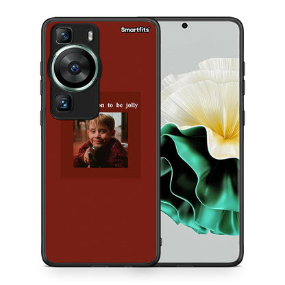 Θήκη Huawei P60 Xmas Ultimate Spirit από τη Smartfits με σχέδιο στο πίσω μέρος και μαύρο περίβλημα | Huawei P60 Xmas Ultimate Spirit Case with Colorful Back and Black Bezels