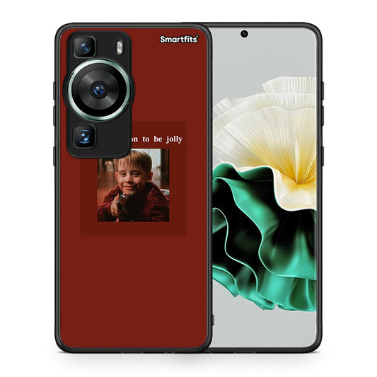 Θήκη Huawei P60 Xmas Ultimate Spirit από τη Smartfits με σχέδιο στο πίσω μέρος και μαύρο περίβλημα | Huawei P60 Xmas Ultimate Spirit Case with Colorful Back and Black Bezels