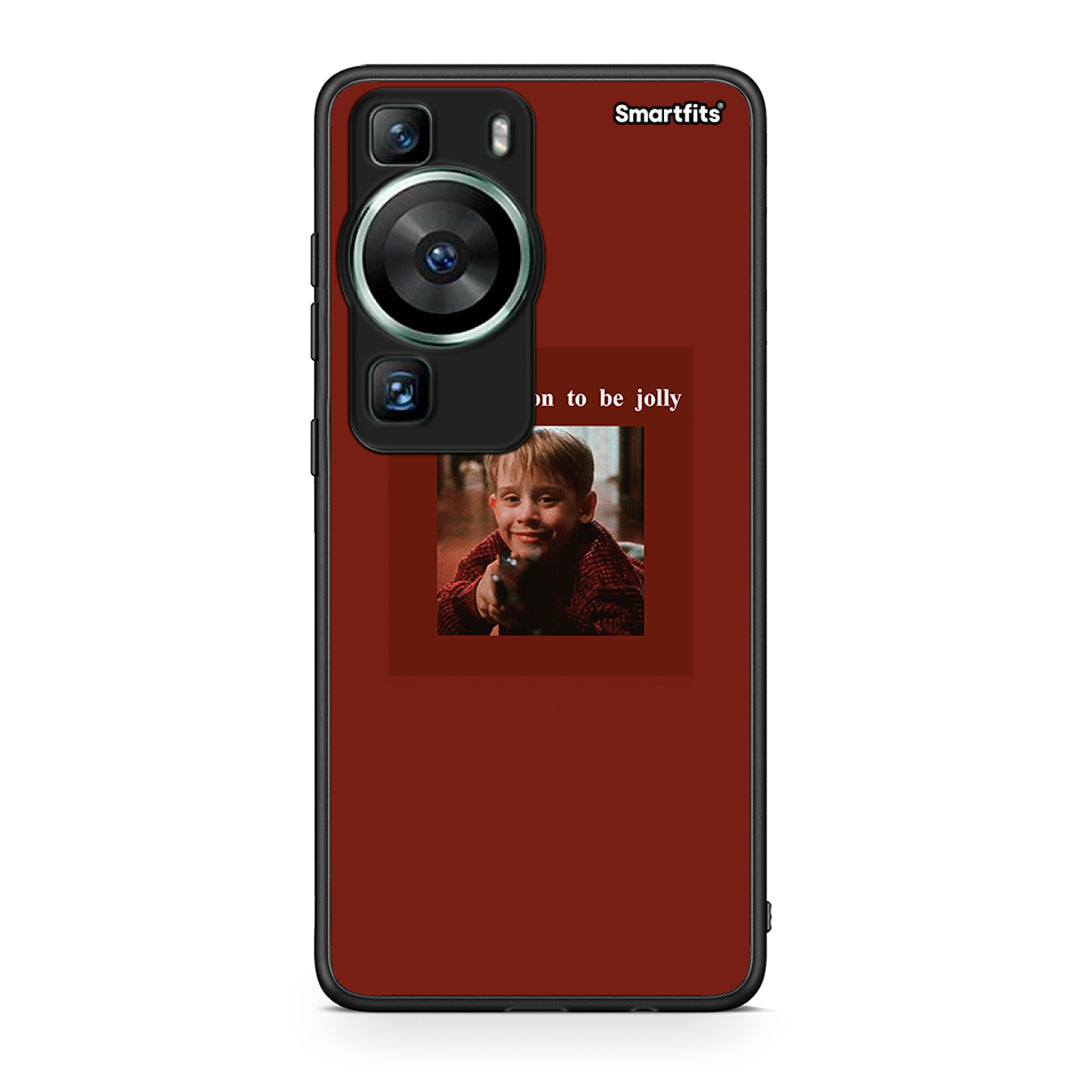 Θήκη Huawei P60 Xmas Ultimate Spirit από τη Smartfits με σχέδιο στο πίσω μέρος και μαύρο περίβλημα | Huawei P60 Xmas Ultimate Spirit Case with Colorful Back and Black Bezels