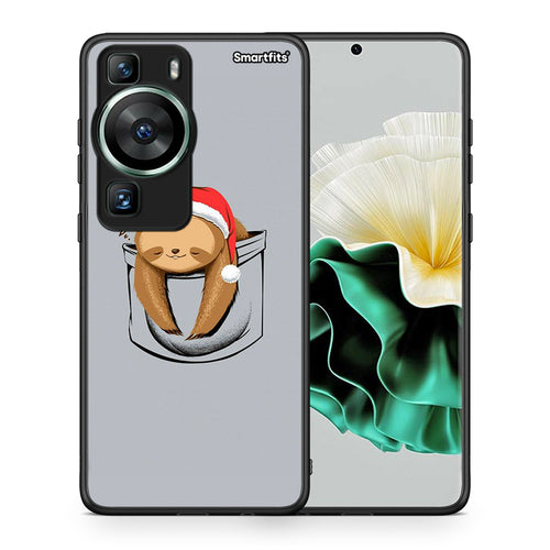 Θήκη Huawei P60 Xmas Zzzz από τη Smartfits με σχέδιο στο πίσω μέρος και μαύρο περίβλημα | Huawei P60 Xmas Zzzz Case with Colorful Back and Black Bezels