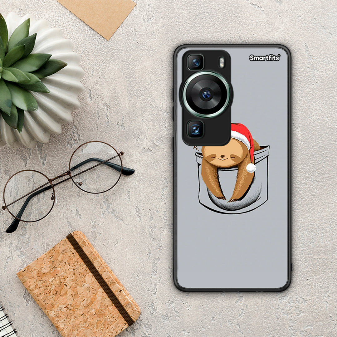 Θήκη Huawei P60 Xmas Zzzz από τη Smartfits με σχέδιο στο πίσω μέρος και μαύρο περίβλημα | Huawei P60 Xmas Zzzz Case with Colorful Back and Black Bezels