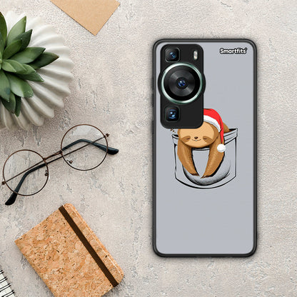 Θήκη Huawei P60 Xmas Zzzz από τη Smartfits με σχέδιο στο πίσω μέρος και μαύρο περίβλημα | Huawei P60 Xmas Zzzz Case with Colorful Back and Black Bezels