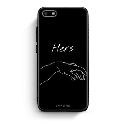Huawei Y5 2018 Aeshetic Love 1 Θήκη Αγίου Βαλεντίνου από τη Smartfits με σχέδιο στο πίσω μέρος και μαύρο περίβλημα | Smartphone case with colorful back and black bezels by Smartfits