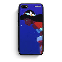 Thumbnail for Huawei Y5 2018 Alladin And Jasmine Love 2 θήκη από τη Smartfits με σχέδιο στο πίσω μέρος και μαύρο περίβλημα | Smartphone case with colorful back and black bezels by Smartfits