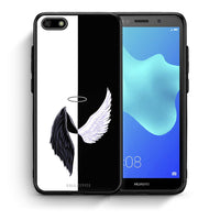 Thumbnail for Θήκη Huawei Y5 2018/Honor 7S Angels Demons από τη Smartfits με σχέδιο στο πίσω μέρος και μαύρο περίβλημα | Huawei Y5 2018/Honor 7S Angels Demons case with colorful back and black bezels