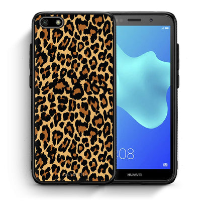 Θήκη Huawei Y5 2018/Honor 7S Leopard Animal από τη Smartfits με σχέδιο στο πίσω μέρος και μαύρο περίβλημα | Huawei Y5 2018/Honor 7S Leopard Animal case with colorful back and black bezels