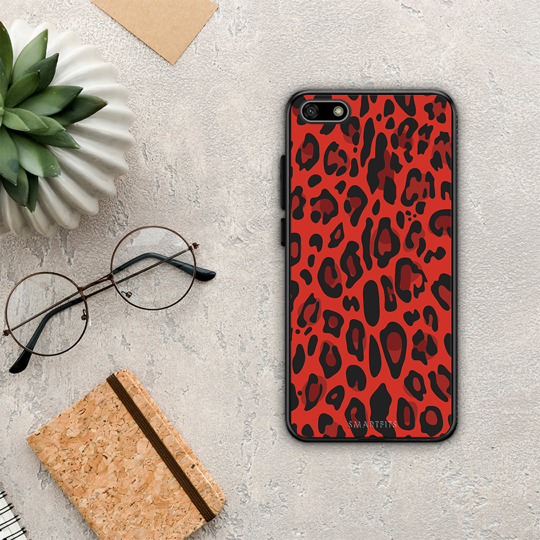 Animal Red Leopard - Huawei Y5 2018 / Honor 7S θήκη