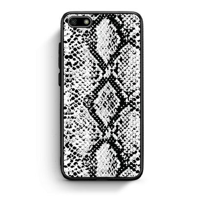 24 - Huawei Y5 2018 White Snake Animal case, cover, bumper