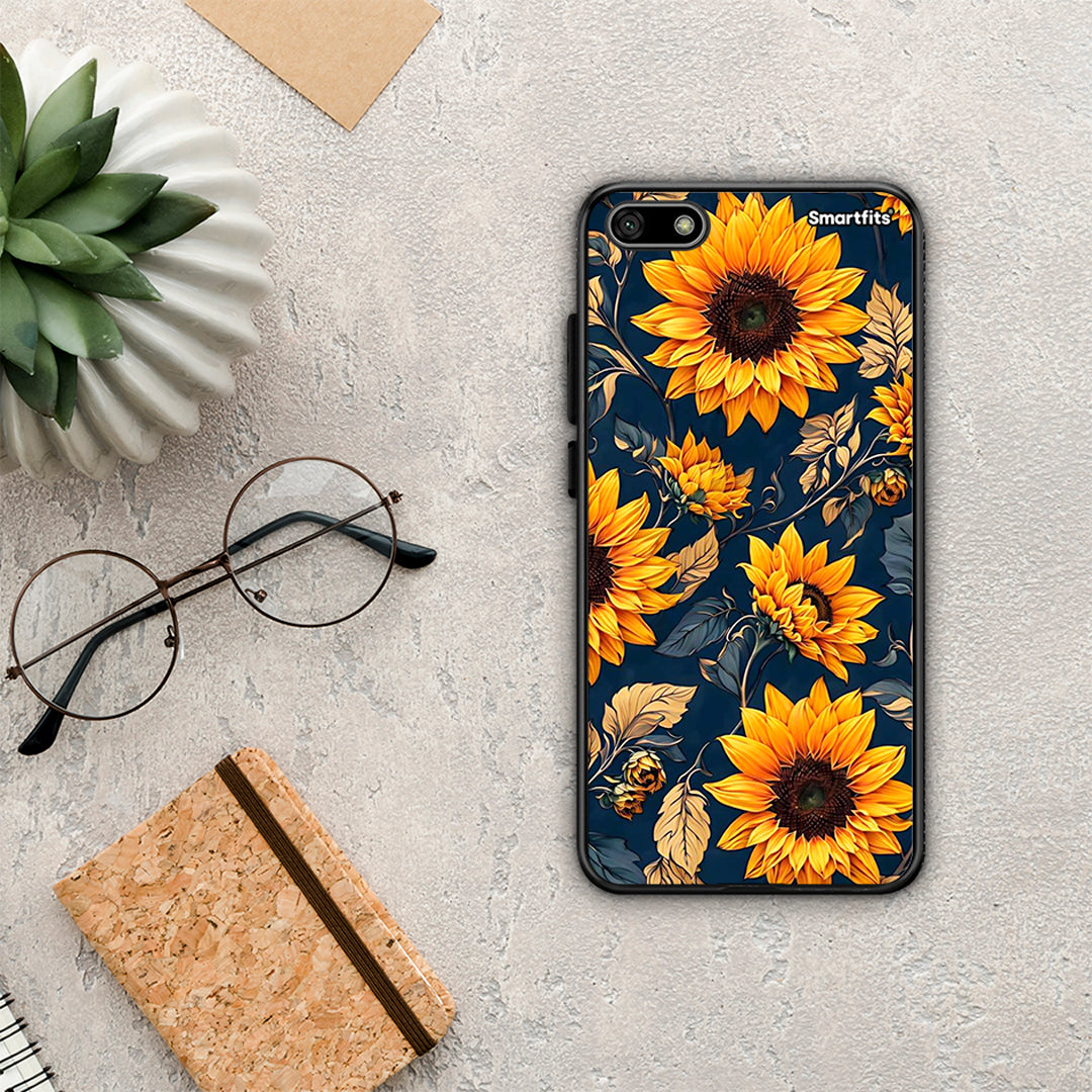 Autumn Sunflowers - Huawei Y5 2018 / Honor 7S θήκη