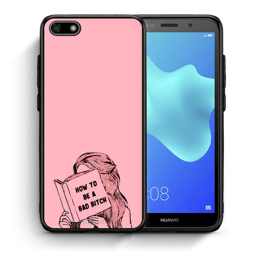 Θήκη Huawei Y5 2018/Honor 7S Bad Bitch από τη Smartfits με σχέδιο στο πίσω μέρος και μαύρο περίβλημα | Huawei Y5 2018/Honor 7S Bad Bitch case with colorful back and black bezels
