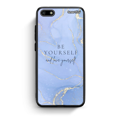 Huawei Y5 2018 Be Yourself θήκη από τη Smartfits με σχέδιο στο πίσω μέρος και μαύρο περίβλημα | Smartphone case with colorful back and black bezels by Smartfits