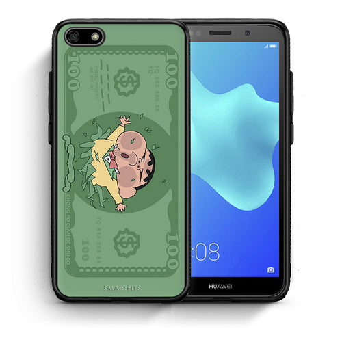 Θήκη Αγίου Βαλεντίνου Huawei Y5 2018 / Honor 7S Big Money από τη Smartfits με σχέδιο στο πίσω μέρος και μαύρο περίβλημα | Huawei Y5 2018 / Honor 7S Big Money case with colorful back and black bezels