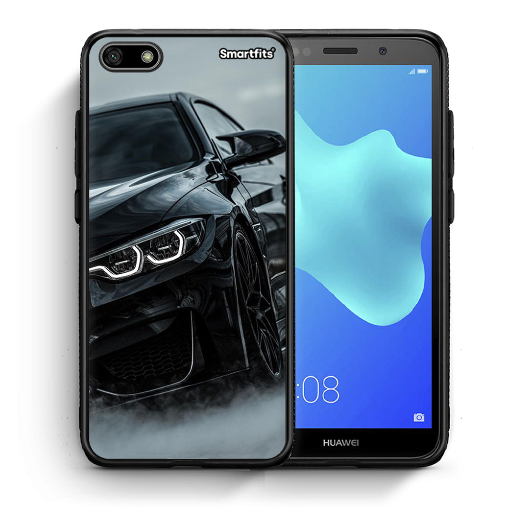 Θήκη Huawei Y5 2018/Honor 7S Black BMW από τη Smartfits με σχέδιο στο πίσω μέρος και μαύρο περίβλημα | Huawei Y5 2018/Honor 7S Black BMW case with colorful back and black bezels