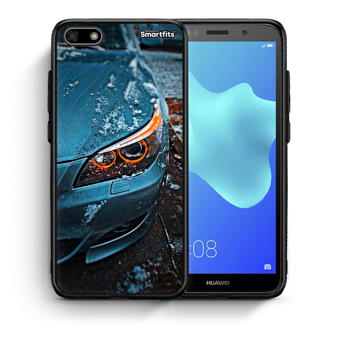 Θήκη Huawei Y5 2018 / Honor 7S Bmw E60 από τη Smartfits με σχέδιο στο πίσω μέρος και μαύρο περίβλημα | Huawei Y5 2018 / Honor 7S Bmw E60 case with colorful back and black bezels
