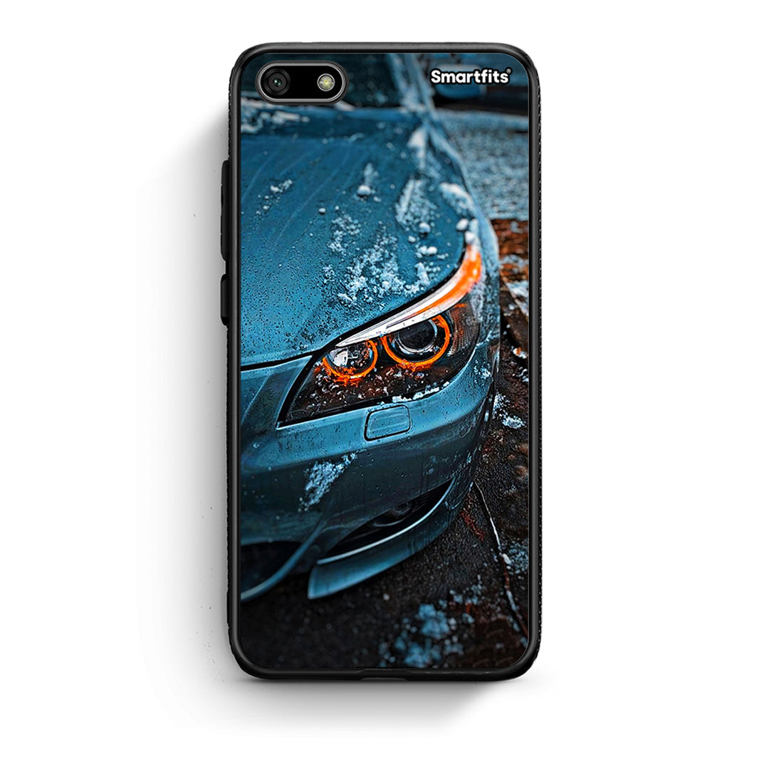 Huawei Y5 2018 Bmw E60 Θήκη από τη Smartfits με σχέδιο στο πίσω μέρος και μαύρο περίβλημα | Smartphone case with colorful back and black bezels by Smartfits