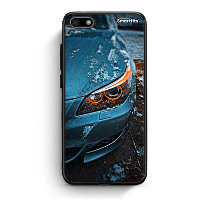 Huawei Y5 2018 Bmw E60 Θήκη από τη Smartfits με σχέδιο στο πίσω μέρος και μαύρο περίβλημα | Smartphone case with colorful back and black bezels by Smartfits