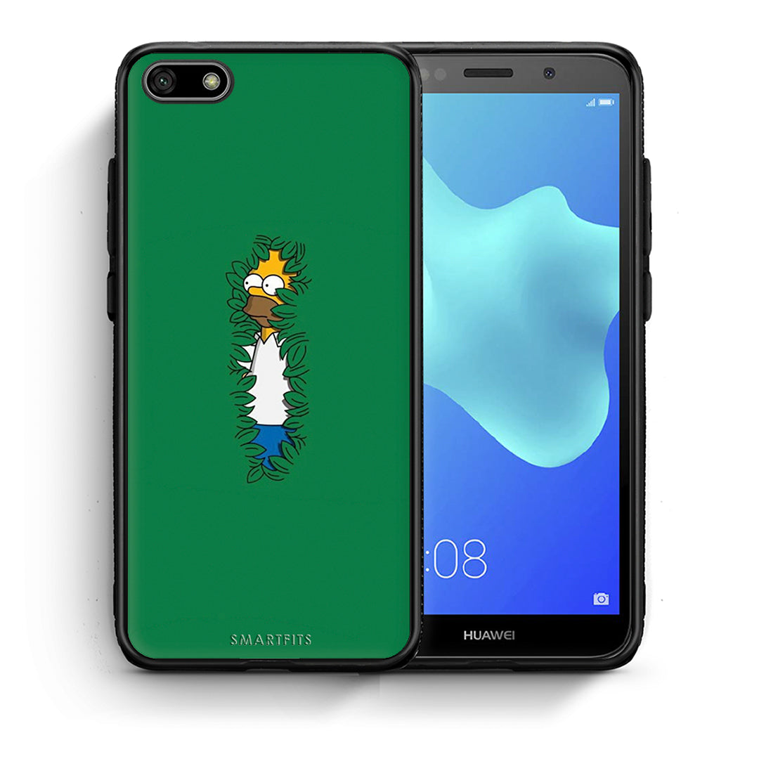 Θήκη Αγίου Βαλεντίνου Huawei Y5 2018 / Honor 7S Bush Man από τη Smartfits με σχέδιο στο πίσω μέρος και μαύρο περίβλημα | Huawei Y5 2018 / Honor 7S Bush Man case with colorful back and black bezels