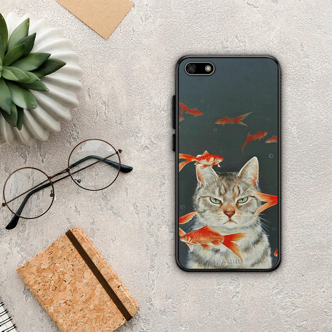 Cat Goldfish - Huawei Y5 2018 / Honor 7S θήκη