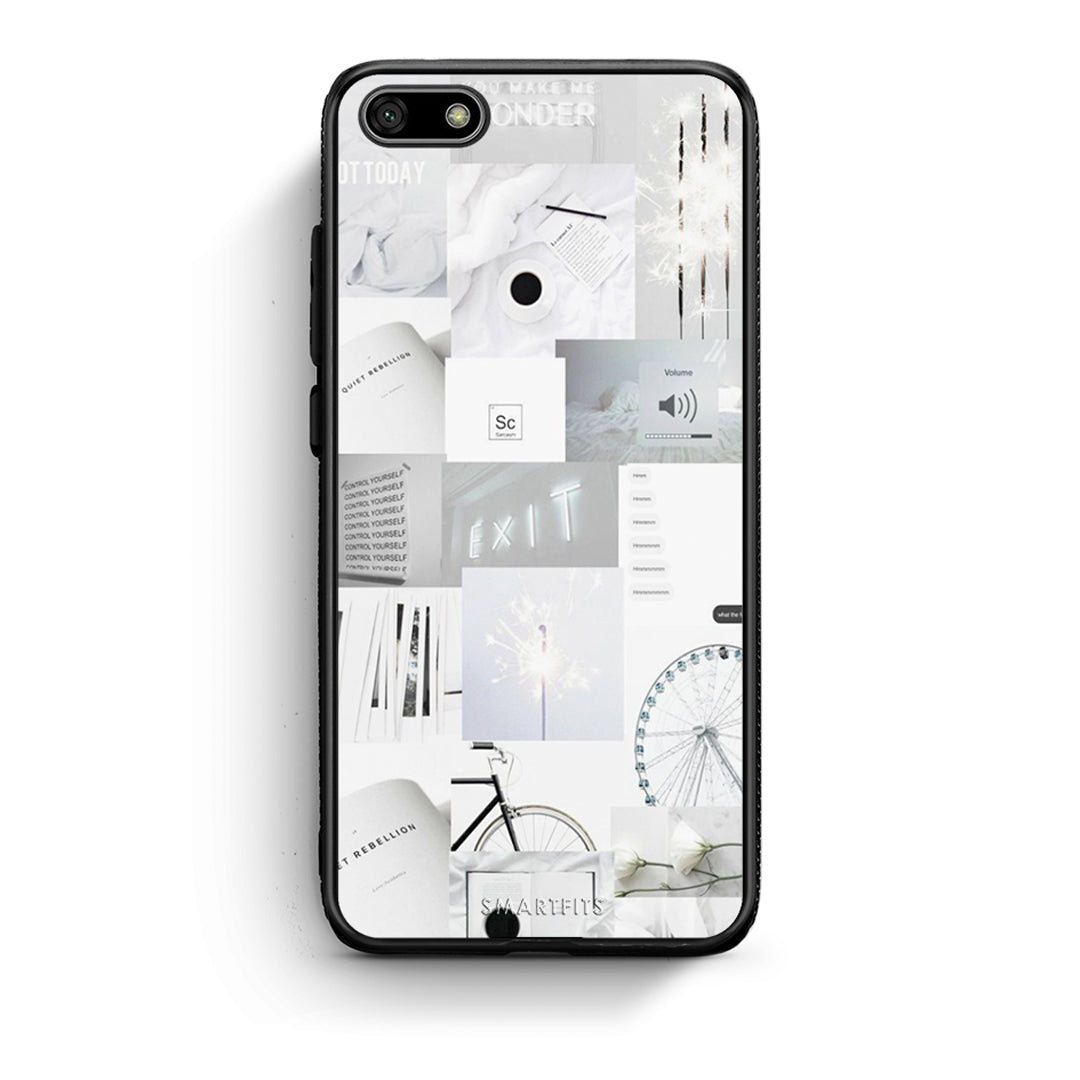 Huawei Y5 2018 Collage Make Me Wonder Θήκη Αγίου Βαλεντίνου από τη Smartfits με σχέδιο στο πίσω μέρος και μαύρο περίβλημα | Smartphone case with colorful back and black bezels by Smartfits