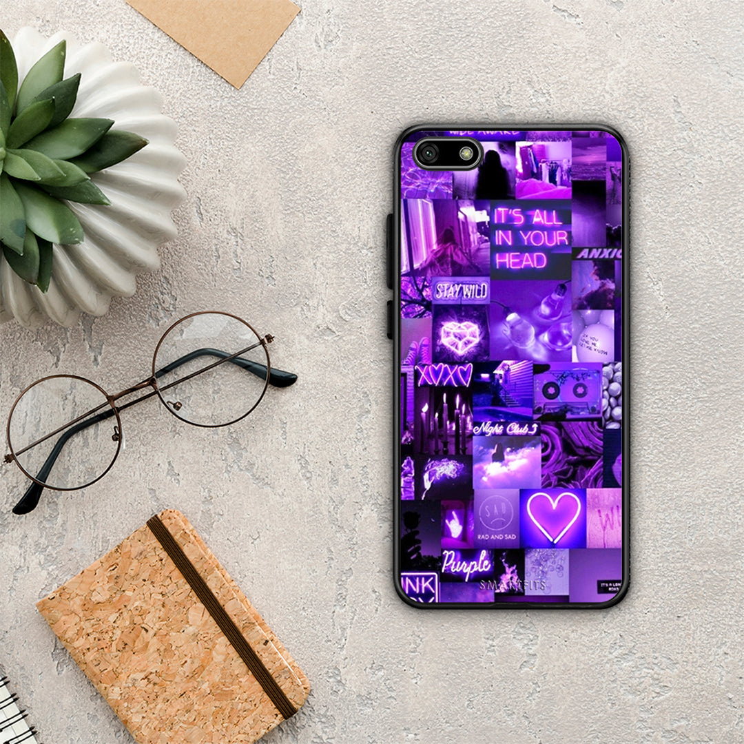 Collage Stay Wild - Huawei Y5 2018 / Honor 7S θήκη