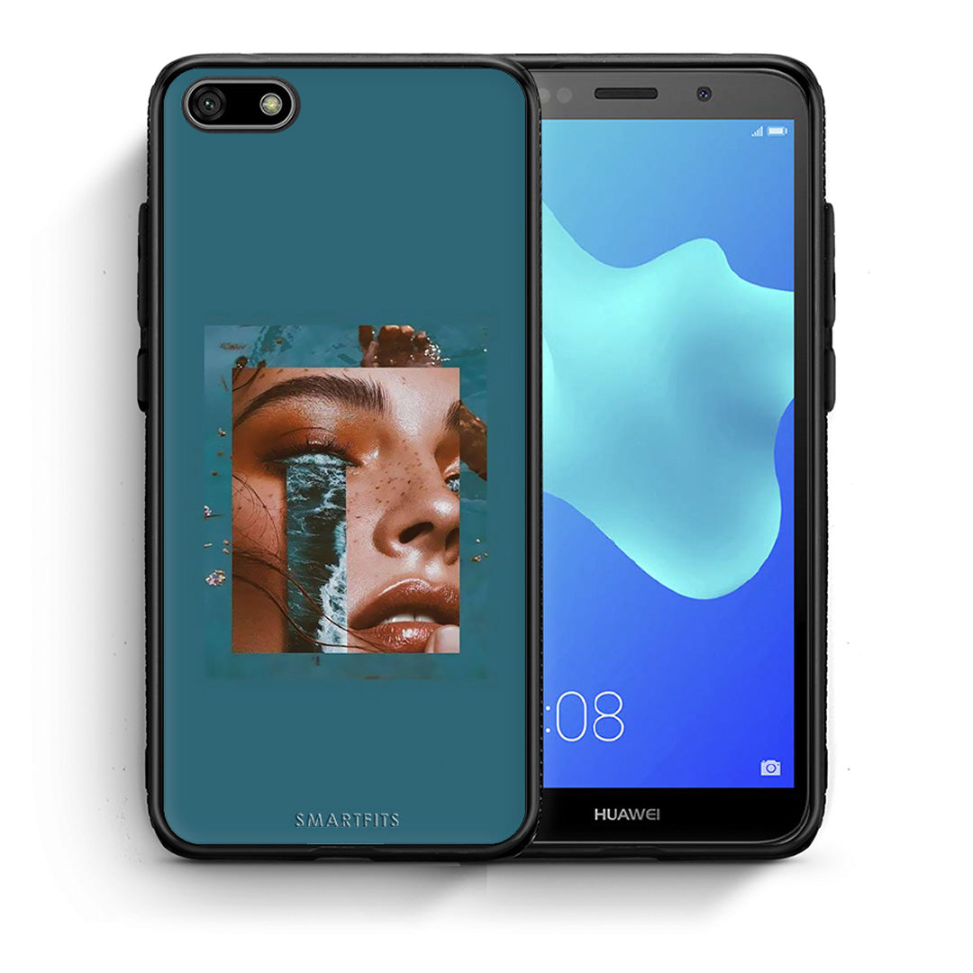 Θήκη Huawei Y5 2018/Honor 7S Cry An Ocean από τη Smartfits με σχέδιο στο πίσω μέρος και μαύρο περίβλημα | Huawei Y5 2018/Honor 7S Cry An Ocean case with colorful back and black bezels