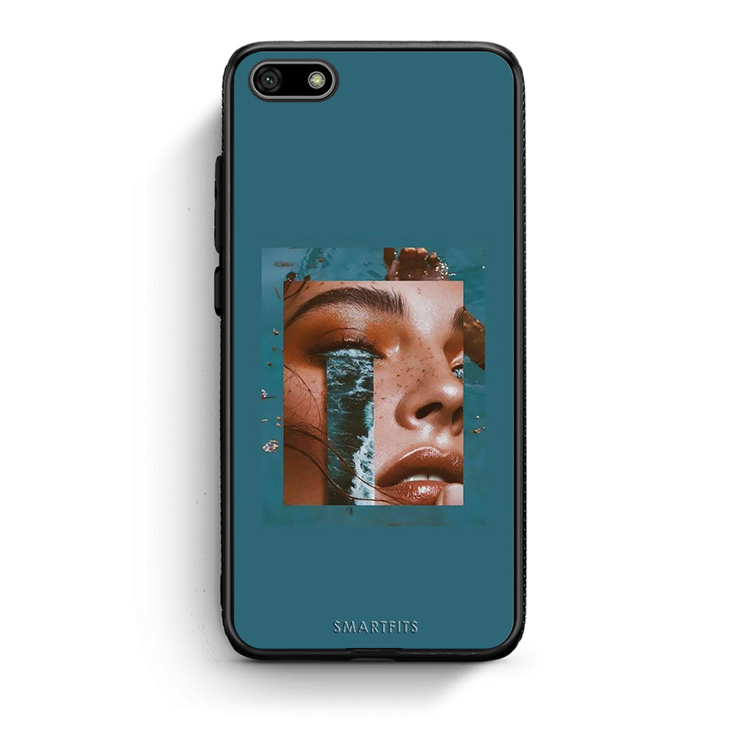Huawei Y5 2018 Cry An Ocean θήκη από τη Smartfits με σχέδιο στο πίσω μέρος και μαύρο περίβλημα | Smartphone case with colorful back and black bezels by Smartfits