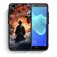 Thumbnail for Θήκη Huawei Y5 2018/Honor 7S Dragons Fight από τη Smartfits με σχέδιο στο πίσω μέρος και μαύρο περίβλημα | Huawei Y5 2018/Honor 7S Dragons Fight case with colorful back and black bezels