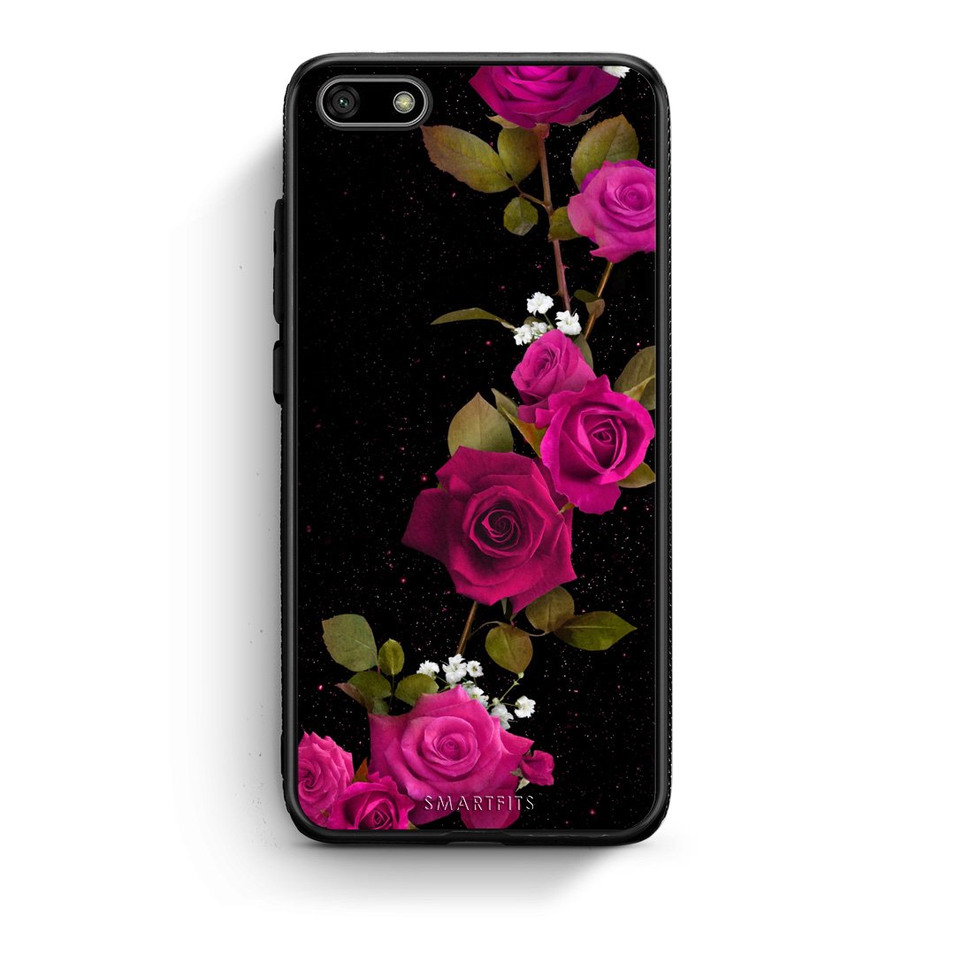 4 - Huawei Y5 2018 Red Roses Flower case, cover, bumper