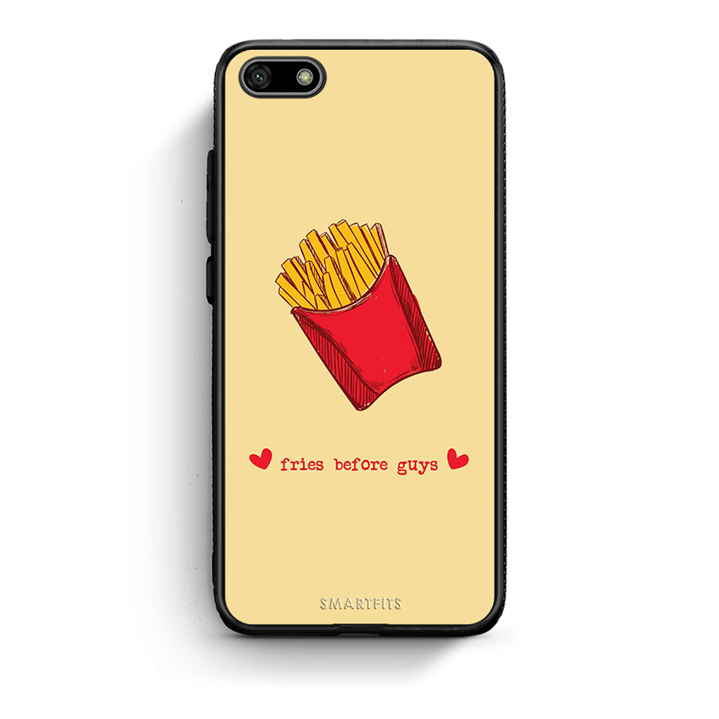 Huawei Y5 2018 Fries Before Guys Θήκη Αγίου Βαλεντίνου από τη Smartfits με σχέδιο στο πίσω μέρος και μαύρο περίβλημα | Smartphone case with colorful back and black bezels by Smartfits