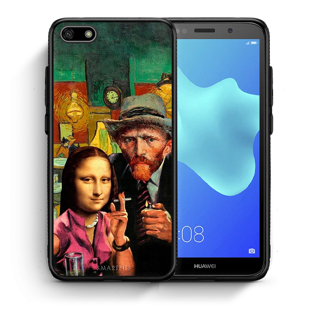Θήκη Huawei Y5 2018/Honor 7S Funny Art από τη Smartfits με σχέδιο στο πίσω μέρος και μαύρο περίβλημα | Huawei Y5 2018/Honor 7S Funny Art case with colorful back and black bezels