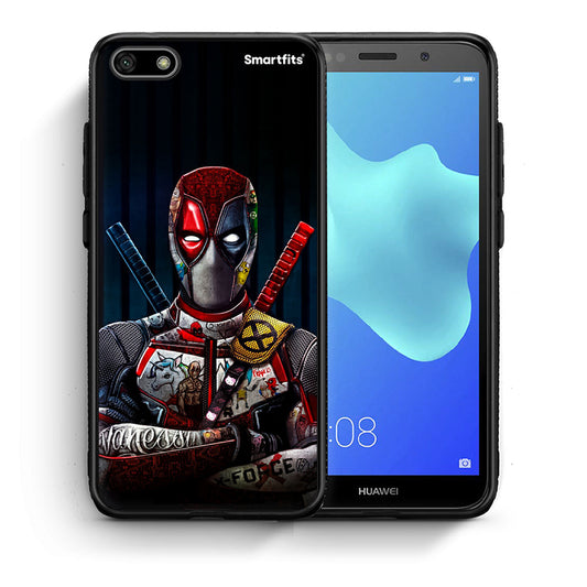 Θήκη Huawei Y5 2018/Honor 7S Funny Guy από τη Smartfits με σχέδιο στο πίσω μέρος και μαύρο περίβλημα | Huawei Y5 2018/Honor 7S Funny Guy case with colorful back and black bezels