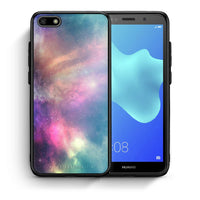 Thumbnail for Θήκη Huawei Y5 2018/Honor 7S Rainbow Galaxy από τη Smartfits με σχέδιο στο πίσω μέρος και μαύρο περίβλημα | Huawei Y5 2018/Honor 7S Rainbow Galaxy case with colorful back and black bezels