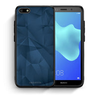 Thumbnail for Θήκη Huawei Y5 2018/Honor 7S Blue Abstract Geometric από τη Smartfits με σχέδιο στο πίσω μέρος και μαύρο περίβλημα | Huawei Y5 2018/Honor 7S Blue Abstract Geometric case with colorful back and black bezels