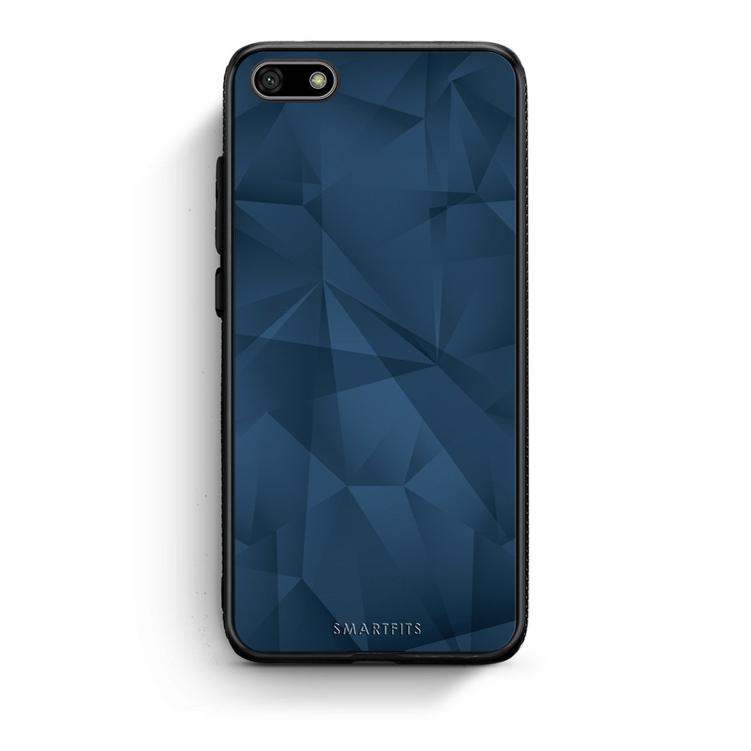 39 - Huawei Y5 2018 Blue Abstract Geometric case, cover, bumper