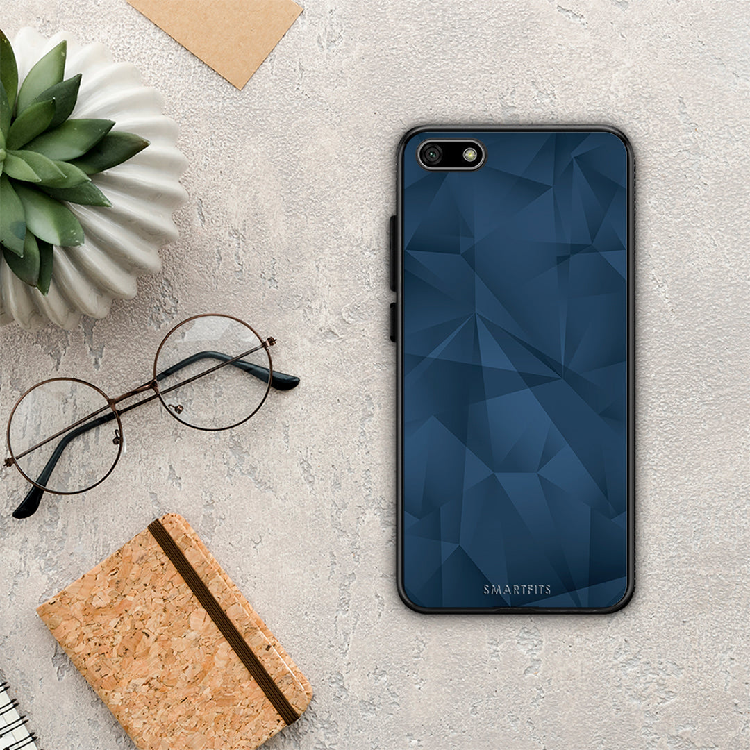 Geometric Blue Abstract - Huawei Y5 2018 / Honor 7S θήκη