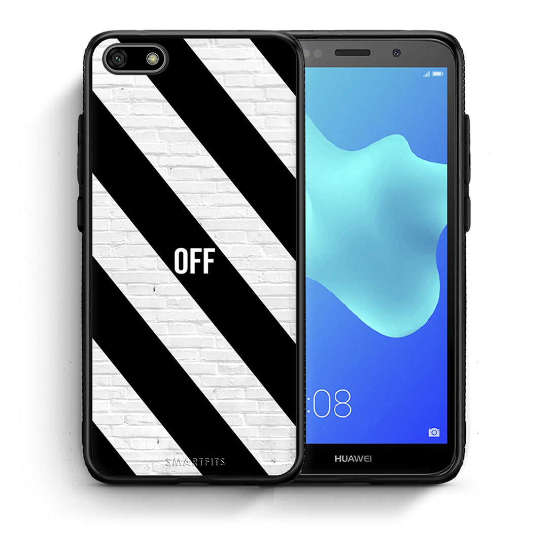 Θήκη Huawei Y5 2018/Honor 7S Get Off από τη Smartfits με σχέδιο στο πίσω μέρος και μαύρο περίβλημα | Huawei Y5 2018/Honor 7S Get Off case with colorful back and black bezels