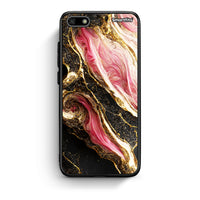 Thumbnail for Huawei Y5 2018 Glamorous Pink Marble θήκη από τη Smartfits με σχέδιο στο πίσω μέρος και μαύρο περίβλημα | Smartphone case with colorful back and black bezels by Smartfits