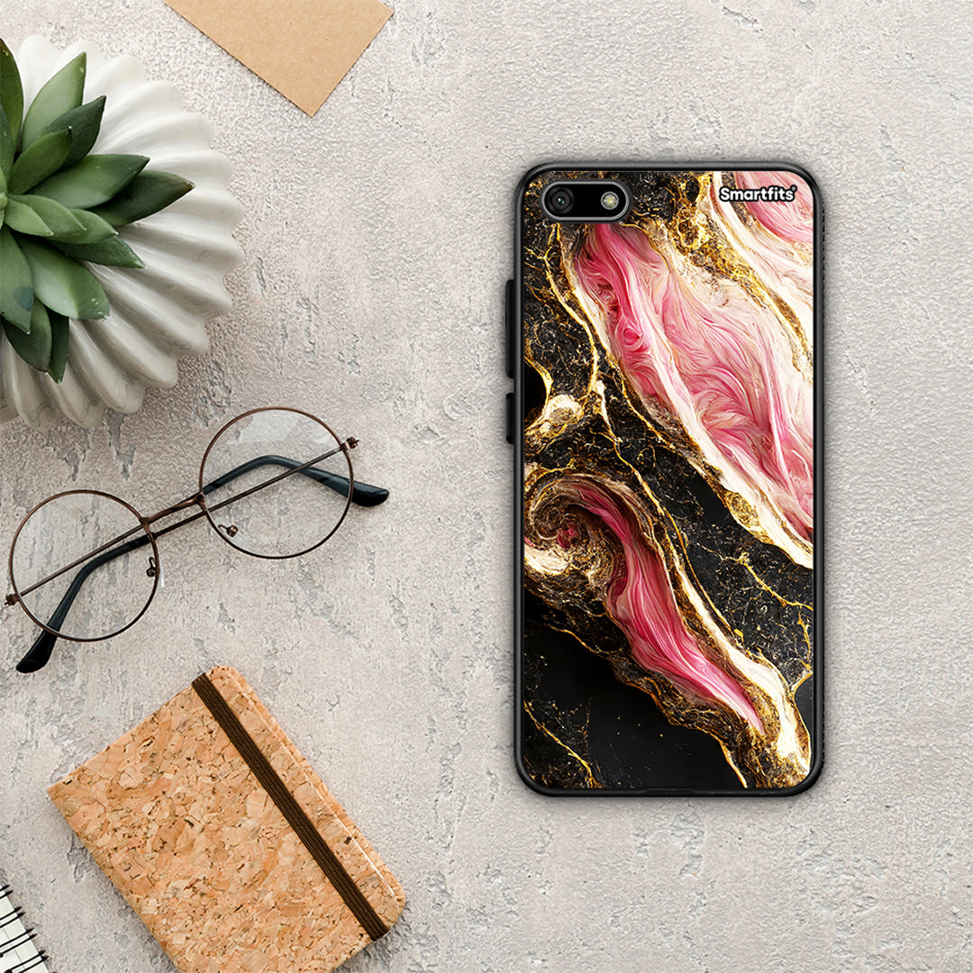 Glamorous Pink Marble - Huawei Y5 2018 / Honor 7S θήκη
