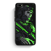 Thumbnail for Huawei Y5 2018 Green Soldier Θήκη Αγίου Βαλεντίνου από τη Smartfits με σχέδιο στο πίσω μέρος και μαύρο περίβλημα | Smartphone case with colorful back and black bezels by Smartfits
