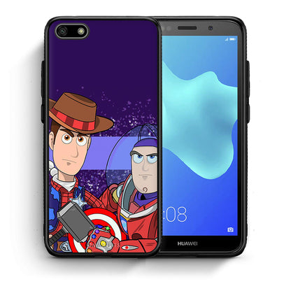 Θήκη Huawei Y5 2018/Honor 7S Infinity Story από τη Smartfits με σχέδιο στο πίσω μέρος και μαύρο περίβλημα | Huawei Y5 2018/Honor 7S Infinity Story case with colorful back and black bezels