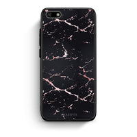 Thumbnail for 4 - Huawei Y5 2018 Black Rosegold Marble case, cover, bumper