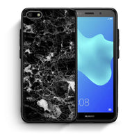 Thumbnail for Θήκη Huawei Y5 2018/Honor 7S Male Marble από τη Smartfits με σχέδιο στο πίσω μέρος και μαύρο περίβλημα | Huawei Y5 2018/Honor 7S Male Marble case with colorful back and black bezels