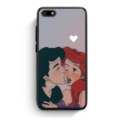 Huawei Y5 2018 Mermaid Love Θήκη Αγίου Βαλεντίνου από τη Smartfits με σχέδιο στο πίσω μέρος και μαύρο περίβλημα | Smartphone case with colorful back and black bezels by Smartfits