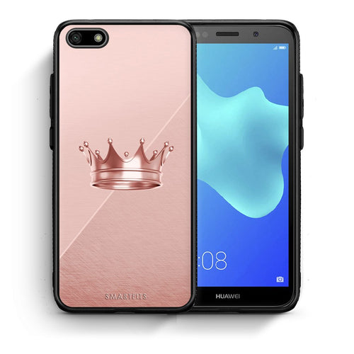 Θήκη Huawei Y5 2018/Honor 7S Crown Minimal από τη Smartfits με σχέδιο στο πίσω μέρος και μαύρο περίβλημα | Huawei Y5 2018/Honor 7S Crown Minimal case with colorful back and black bezels